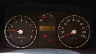 Hyundai Getz  Instrument Cluster amp Display [upl. by Philemol]