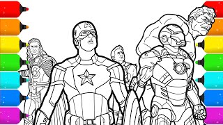 The Avengers Superhero Coloring Pages [upl. by Aubrey258]