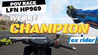 POV GoPro Juni AS Juara 125cc Ex Rider Final LFN HP969 Road Race Championship 2024 Surabaya [upl. by Kadner]