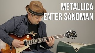 How to Play Enter Sandman on Guitar Metallica Guitar Lessons [upl. by Lara137]