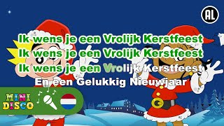 VROLIJK KERSTFEEST  Kerstliedjes  Karaoke  Minidisco [upl. by Elvie]