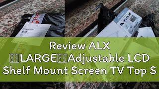 Review ALX 【LARGE】Adjustable LCD Shelf Mount Screen TV Top Shelf WiFi ROUTER Cable Box TV Rack Stor [upl. by Annaerb]