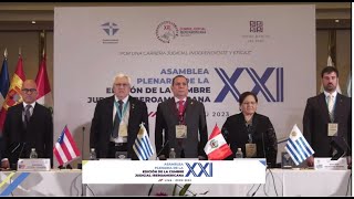 Finaliza la Asamblea Plenaria de la XXI edición de la Cumbre Judicial Iberoamericana 2023 [upl. by Idieh626]