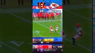 The Final Moments of the Bengals vs Chiefs Game 🏈🏈🏈 nfl shorts [upl. by Naesal]