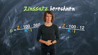 Den Zinssatz berechnen bei Monatszinsen und Tageszinsen  einfach erklärt [upl. by Litsyrk103]