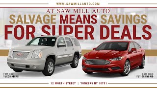 What is a Salvage Title Vehicle Learn More at Saw Mill Auto Sales  Yonkers New York Bronx [upl. by Turino]