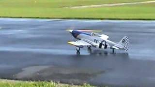 Aeroworks P51 Mustang with Sierra Giant Scale retracts [upl. by Aidin]