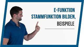 eFunktion Stammfunktion bilden Beispiele  Mathe by Daniel Jung [upl. by Coray]