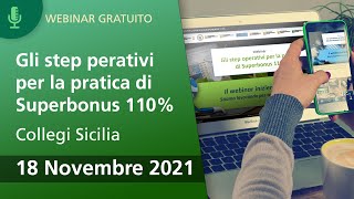 GLI STEP OPERATIVI PER LA PRATICA DI SUPERBONUS 110 [upl. by Doner989]