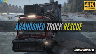 New Truck Vega 66 Snowrunner  Towing Abandoned Truck offroadgames military snowrunner [upl. by Ecyrb]