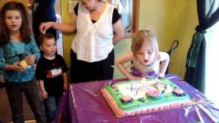 My daughters 5th birthdaysinging happy birthday 41109 [upl. by Warden]