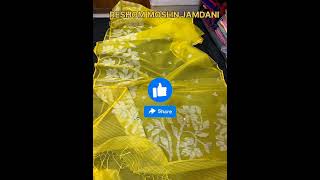 RESHOM MOSLIN JAMDANI RESHOM by RESHOM Hand weaving Work saree fashion new bangladesh tranding [upl. by Loralie]