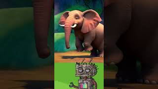 Did You Know Elephants Cannot KIDS  Robo and Bleep AlizeraKids Animation Funny shorts [upl. by Ailet]