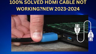 ✅Updated 2023 How to Fix HDMI Cable or Port Not Working on Laptop Windows 1011 [upl. by Annoerb]