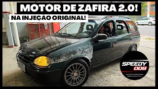 Corsa wagon com motor de zafira 20 usando a injeção original [upl. by Aniratak794]