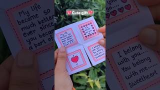 Cute Multifold card  Cute gift idea giftideas cutegiftideas cardmaking [upl. by Tomchay]