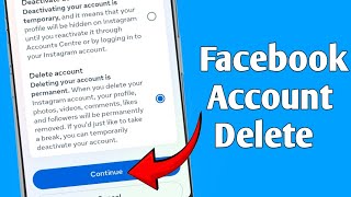 How to Delete Facebook Account Permanently 2024 [upl. by Tamsky]