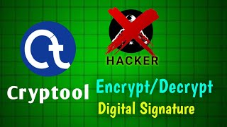 How to EncryptDecrypt Message in Cryptool  Digital Signature [upl. by Chessy24]