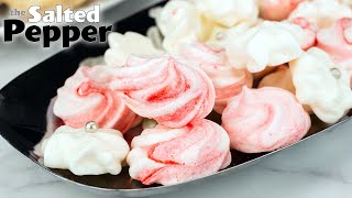 3 Ingredient Peppermint Meringue Cookies [upl. by Nesrac618]