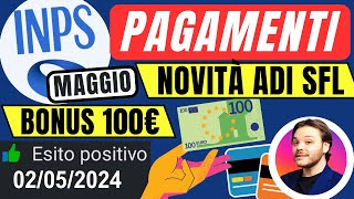 🔴INPS PAGA OGGI👉NOVITÀ ADI SFL✅100€ BONUS ⚠️CORSI CPI📆NUOVE DATE [upl. by Airel]