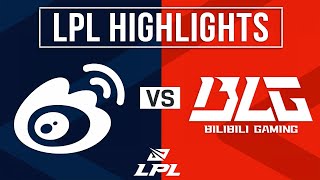 WBG vs BLG Highlights ALL GAMES  LPL 2024 Summer  Weibo Gaming vs Bilibili Gaming [upl. by Aynekal]