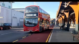 85 Passing Through The Refurbished amp Reopened Cromwell Road Bus Station Kingston upon Thames [upl. by Acsot692]