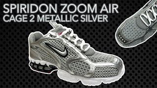 2024 Nike Air Zoom Spiridon Cage 2 Metallic Silver Review amp On Feet [upl. by Isiad]