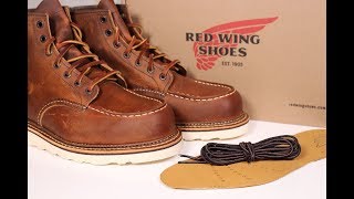 RED WING quot1907quot Moc Toe Boot First Impressions [upl. by Yrrep]