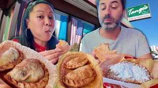 Food Networks DINERS DRIVEINS AND DIVES Featured This Empanadas Restaurant [upl. by Ahtivak]