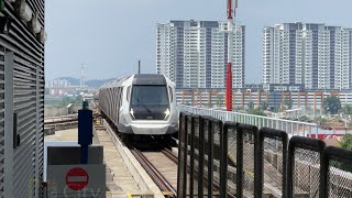 Turnback and Restart service at Kajang  MRT Kajang  Siemens Inspiro Tr 57 [upl. by Aronoff722]