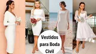 Vestidos para Boda Civil  Wedding Dresses for Civil Wedding [upl. by Norod]