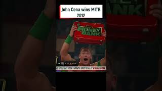 John Cena wins MITB johncena shocking wrestling [upl. by Ovatsug531]