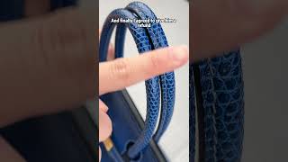 Luxury handmade blue handbag do you want it UAE lizardbagbluebag luxurybag [upl. by Htez937]