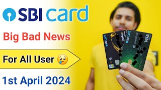 SBI Credit Card Big Bad News  Sbi Credit Card Charges  Sbi Credit Card Rent Payment Charges 2024 [upl. by Hales]