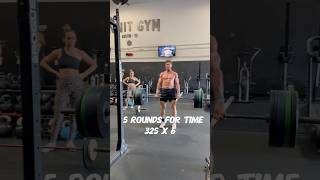 CrossFit Training 5 rounds for time 6 deadlifts  325  6 bench press  235 crossfitmasters [upl. by Innis]