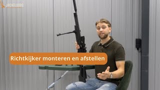 Richtkijker monteren en afstellen op een luchtbuks [upl. by Denby]