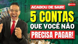 ACABOU DE SAIR 5 CONTAS QUE IDOSOS NÃO PRECISAM MAIS PAGAR [upl. by Cates]