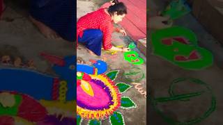 Rangoli design❤🪔🎇🥰🎉deepawali rangoli music song bollywood youtubeshorts viralvideo [upl. by Citron]