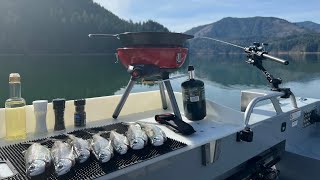 Merwin Lake Kokanee Fishing March [upl. by Idelson481]