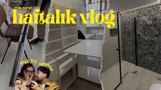 Mutfak Dolaplarının Rengini Değiştirdik 🎨 elektrik alışverişi 💵 Yeni Duşakabin 🚿  HAFTALIK VLOG [upl. by Sylirama]