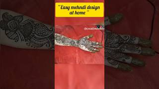 Easy mehandi design mehandi design for beginner arbic mehendi design mehandi heena art [upl. by Annodahs636]