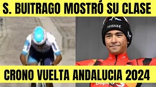 RESUMEN 1 ETAPA VUELTA A ANDALUCIA 2024 CRI Santi BUITRAGO MOSTRÓ SU CLASE  Jeferson CEPEDA TOP [upl. by Mclain]