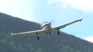 Beechcraft Bonanza approach and landing [upl. by Euqinitram469]