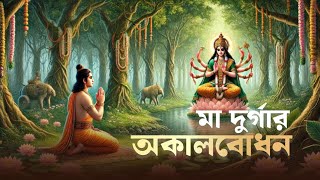 Maa Durgar Akalbodhan মা দুর্গার অকালবোধন  Maa Durgar Golpo  Devotional story in Bengali  Aalo [upl. by Durant]