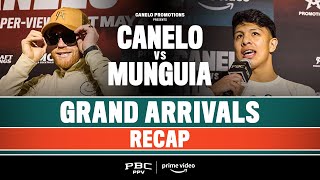 Canelo vs Munguia Grand Arrivals RECAP  CaneloMunguia [upl. by Atinot]