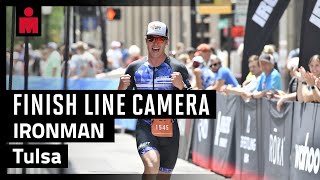 2023 Certified Piedmontese Beef IRONMAN Tulsa  Finish Line Camera [upl. by Ahsimit]