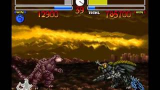 SNES Longplay 117 Godzilla  Kaijuu Daikessen [upl. by Naujyt]