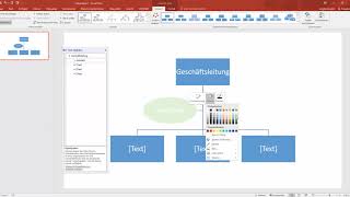 Organigramm in Powerpoint [upl. by Bick]