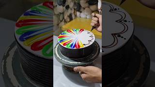 Multi Colour Cake  Chocolate Multi Colour Design shorts youtubeshorts video viralvideo [upl. by Aynav619]