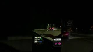 LIGHTS OUT for the leader at Petit Le Mans 🫣 [upl. by Yemorej]